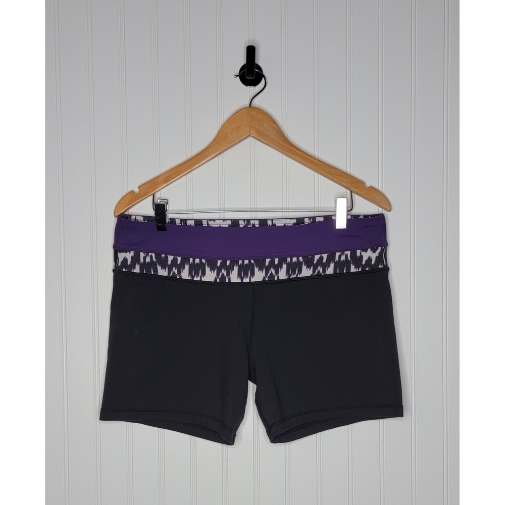 Lululemon Groove Shorts Women's Size 12 Black 6" Inseam